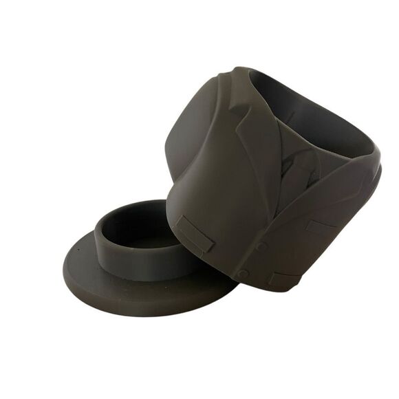 Gray Suit Jacket & Tie Planter - Sophisticated Sustainable Gift for Professional - Picture 13 of 13